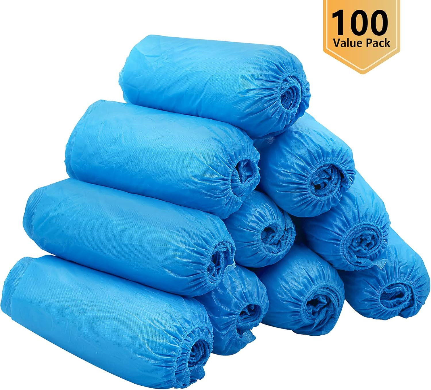 Disposable Shoe Covers 100 Pack Waterproof Non Slip Booties Shoe Protector Large