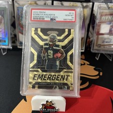 2022 Prism Kenneth Walker III Emergent Gold Vinyl /5 PSA 10 RC SB MVP/ Chiefs 🔥