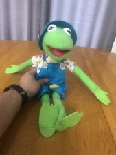VTG 1993 KERMIT THE FROG W/RUBBER DUCKY 16” PLUSH DOLL MUPPETS TOY KID DIMENSION