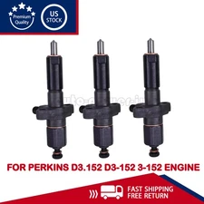 3PCS For Perkins D3.152 D3-152 3-152 Engine Fuel Injectors 2645579