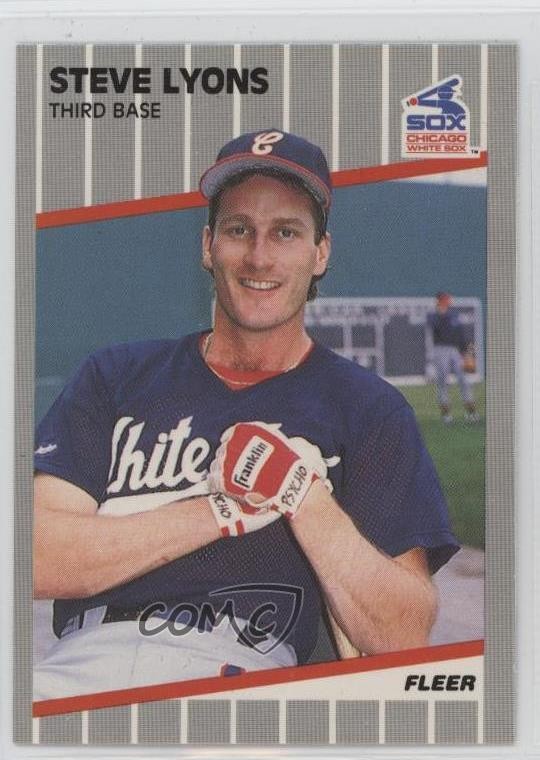 1989 Fleer Glossy Steve Lyons #502 0b7