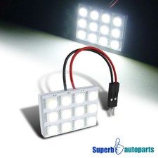White 12-smd Dome Door Light T10 Led Panel W5w 194 501 W3 Adapters