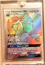 Salamence GX Dragon Majesty 73/70 Pokemon Holo TCG Card Rainbow Secret Rare NM on eBay