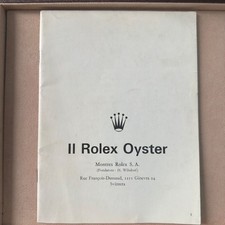 Rolex Oyster Vintage Catalog Ref: 1000 And 5000 (1970) - Catalog