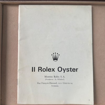 Rolex Oyster Vintage Katalog Ref: 1000 und 5000