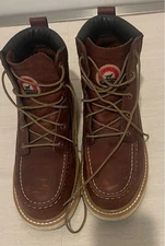 Red Wing Irish Setter Round Leather Boots Shoes Men Size US 7 D Genuine