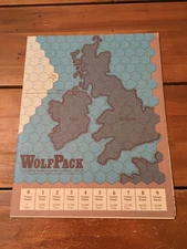 Wolfpack Submarine Warfare In The North Atlantic 1942-44 Board Game Map