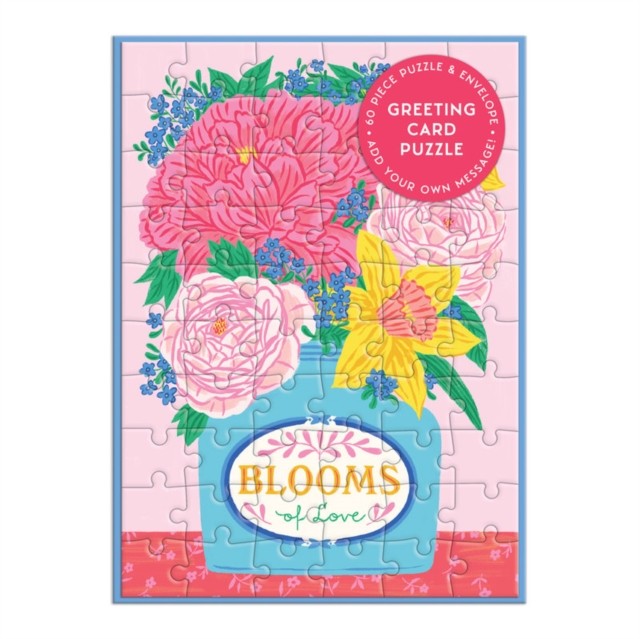 Blooms of Love Greeting Card Puzzle by Galison 9780735378261
