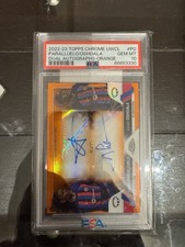 Topps Chrome UWCL Dual Autographs Salma Paralluelo /  Oshoala Orange /25 PSA 10