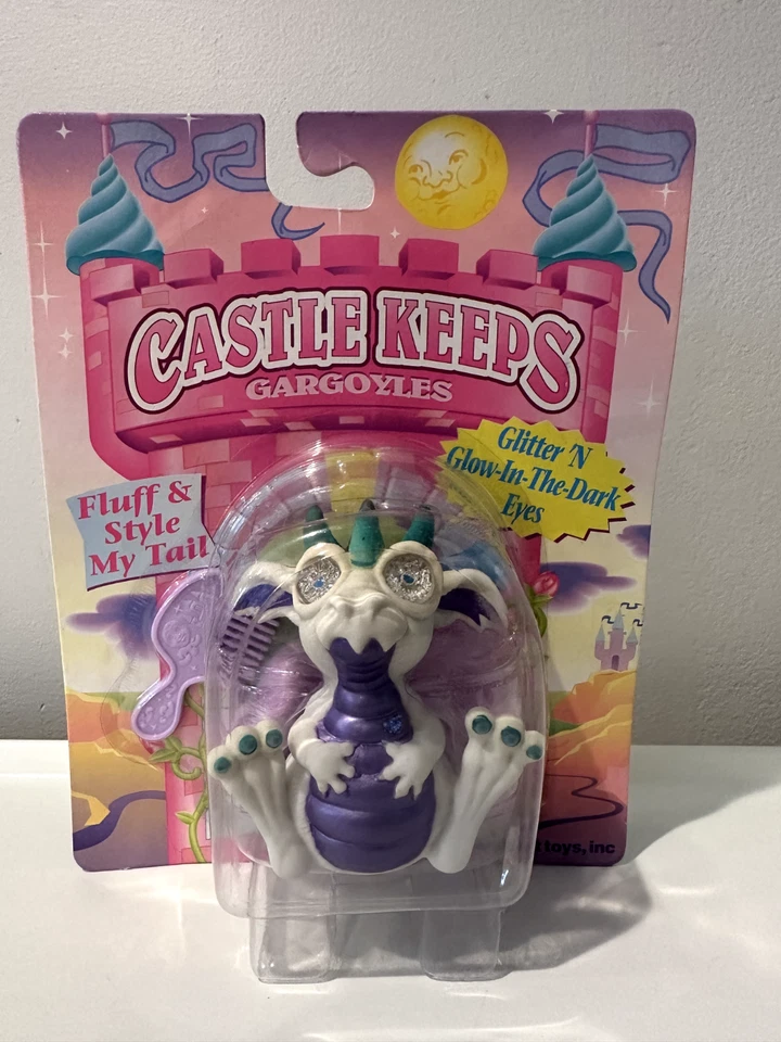 1995 Castle Keeps Gargoyle – Ultra Rare White Variant – NIB – Glow Eyes – MBT - Image 2 of 4