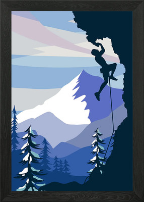 Klettern Gerahmtes Wandbild Poster Leinwanddruck Bild