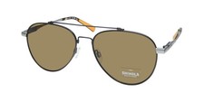 NEW FLEXON SHINOLA 2101S SUNGLASSES 071 FULL-RIM 56-16-145 GRAY MENS PILOT METAL