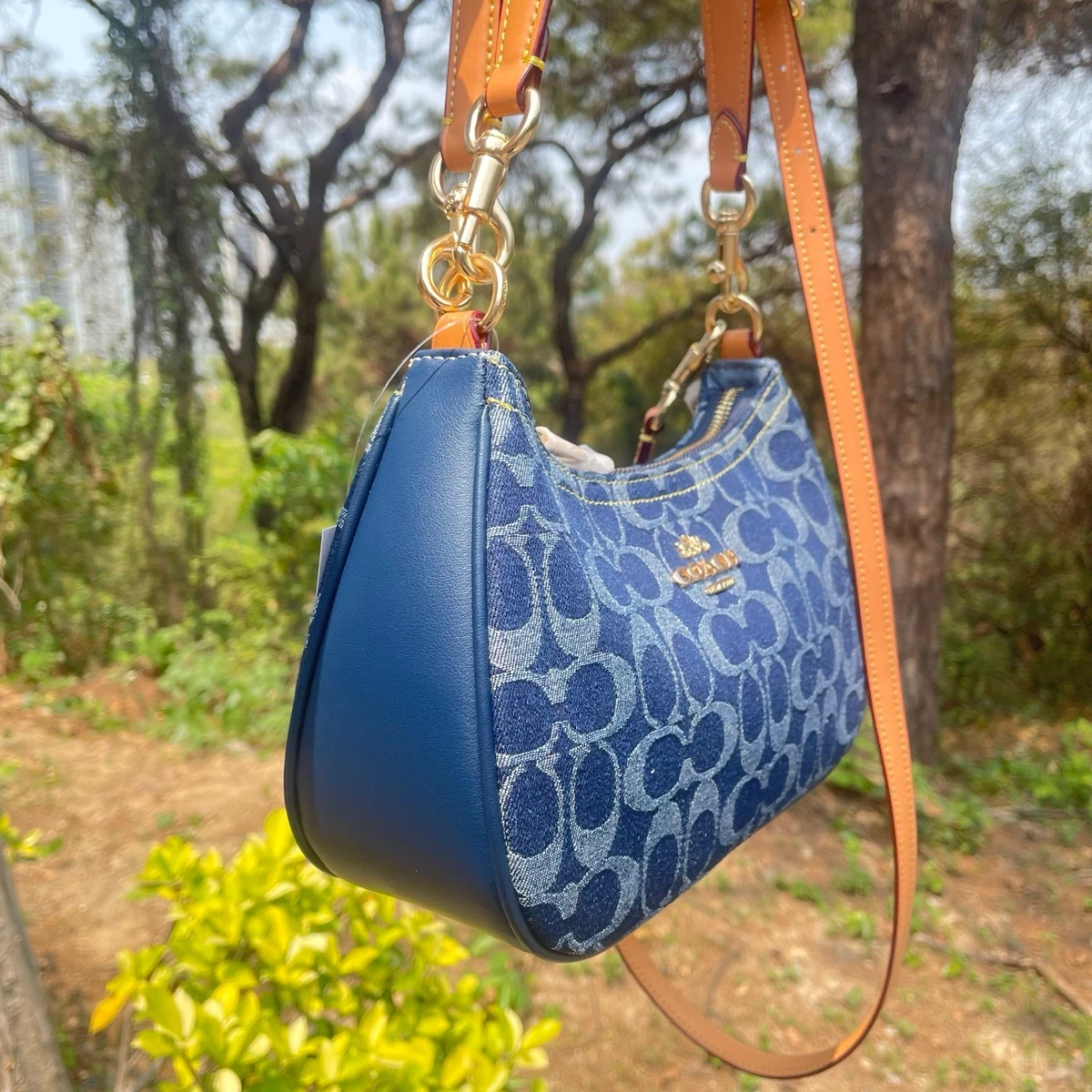 Coach Shoulder Bag Blue Bags & Handbags for Women for sale | eBay