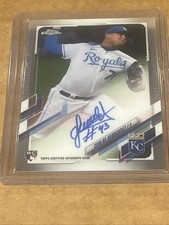 2021 Topps Chrome Baseball RC On Card Auto Carlos Hernandez