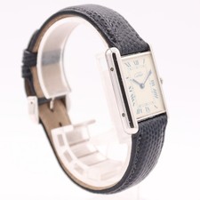 Vintage 23.5mm Cartier 690006 Must de Tank Unisex Quartz Wristwatch Swiss Silver 3