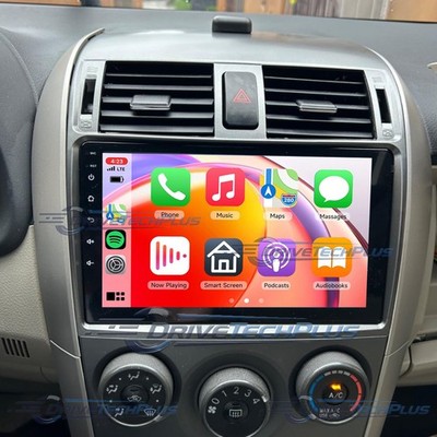 9'' For Toyota Corolla 2009-2013 CarPlay Android 13 Car Stereo Radio GPS +Camera