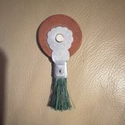 Eberhard Faber Vintage Leather & Metal Wheel Desk Brush Eraser w/ Brush — photo 1
