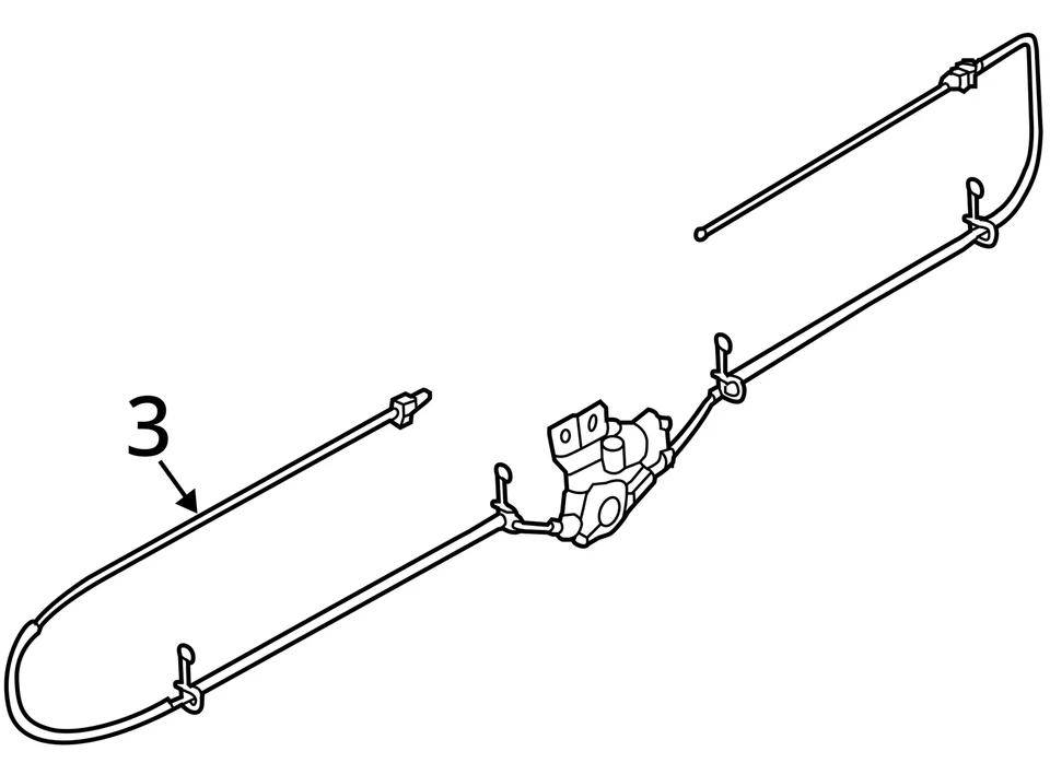 Regulador de vidrio trasero para camioneta Ford F150 15-20 1956847 Foto 4 de 4