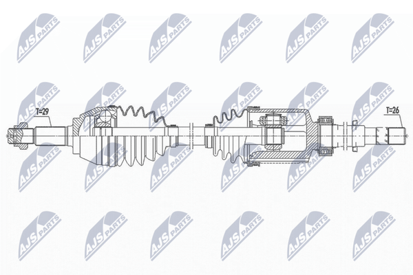 Nty Antriebswelle NPW-NS-092 Passend FüR Nissan-image