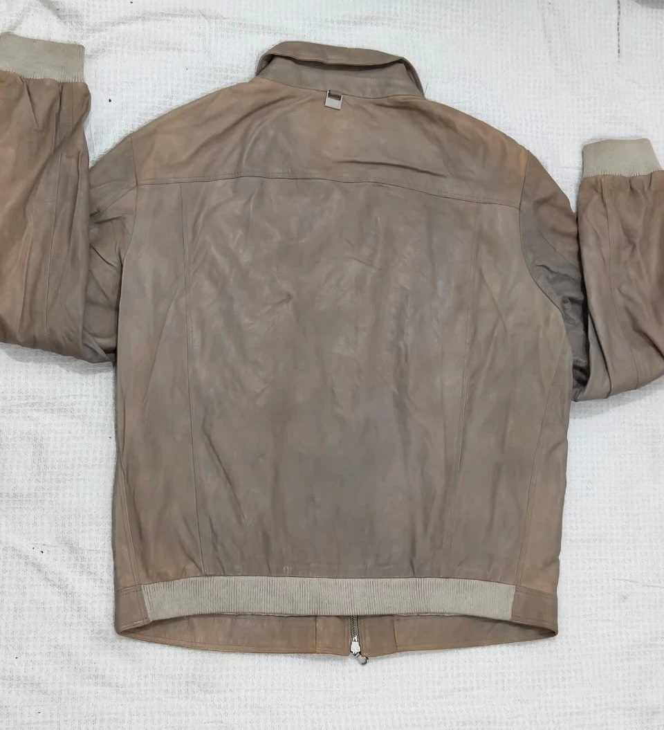 Baldinini Trend Men's Genuine Jacket Brown/Taupe Size 54 Italy - product detail image 10