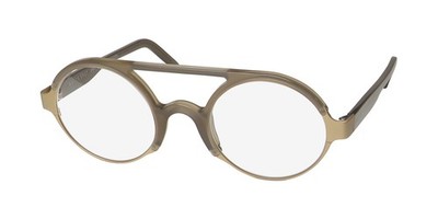 NEW ANDY WOLF CHEN EYEWEAR ROUND PLASTIC F MENS FULL-RIM 49-23-145 FRANCE BROWN