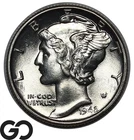 1942 Mercury Dime Blast White Lustrous Blazer!