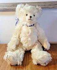 Blonde Mohair Growler Teddy Bear with Jointed Head Arms & Legs Cute!
