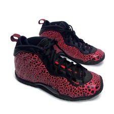 Nike Little Posite One GS Size 4Y Lava Bright Crimson Foamposite 644791-012