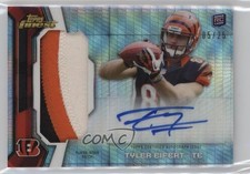 2013 Topps Finest Rookie Prism Refractor 5/25 Tyler Eifert Patch Auto 0c6