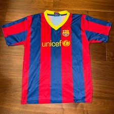 FC Barcelona Messi #10 Jersey S FCB Producte Oficial Vintage Soccer Shirt