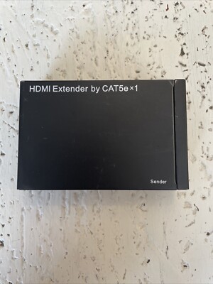 HDMI LAN EXTENDER OVER CAT 5E RJ45 UP TO 200FT 1080P With 2 AC Adapters