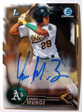 2016 BOWMAN CHROME 1ST BOWMAN AUTO YAIRO MUNOZ (K)