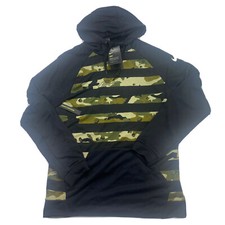 Nike Dri-FIT Pullover Camo Hoodie Sweatshirt CD7723 010 Mens Size Medium