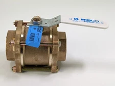Nibco 2.5 inch HEAVY DUTY Ball Valve - Lead-Free, 3-Piece, Full Port, Threaded