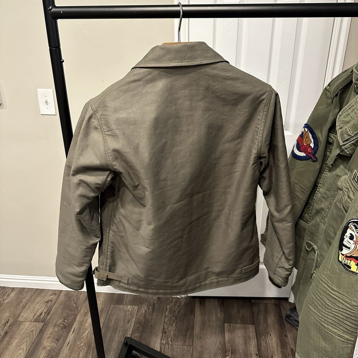 The REAL McCOY'S A2 Deck Jacket Size US Navy Style Size The REAL McCOY'S A2 Deck Jacket Size US Navy Style Size