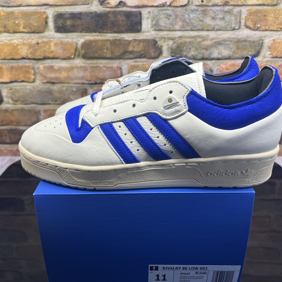 Adidas Originals Blue and White Shoes, US Size 13 adidas Originals SL 72 RS IG2132 Blue/Core White/Better  main image 3