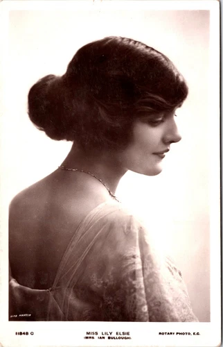 LILY ELSIE: PRETTY STAGE ACTRESS : PHOTO BY RITA MARTIN : RPPC  1913 - Picture 1 of 3