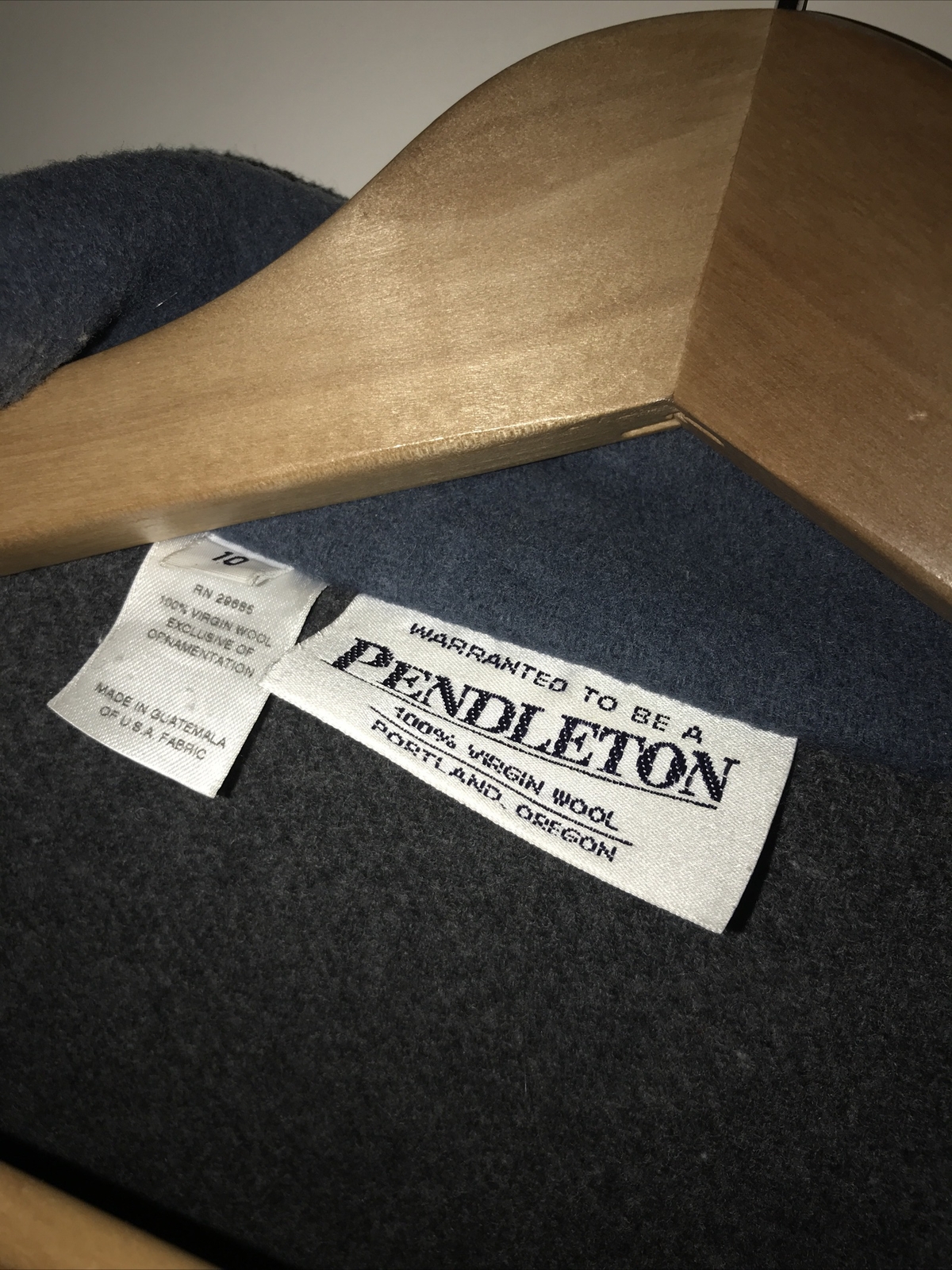 PENDLETON Virgin Wool Chore Jacket Blazer Blue Gr… - image 3