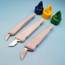 Moor Chip Carving Knives Fixed Blade Set of 3 for Wood Pine Basswood Made in USA