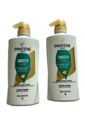 2x Pantene Pro-V Smooth & Sleek Conditioner 16 oz Pump