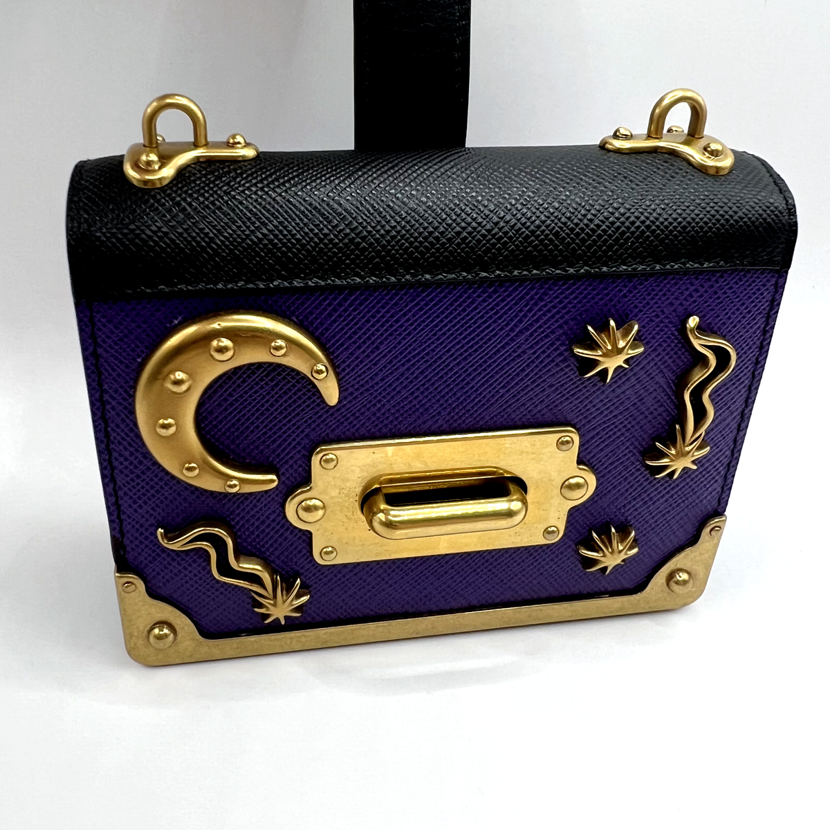 PRADA Limited Edition 2WAY Bag Cahier 1BH058 Leather Constellation