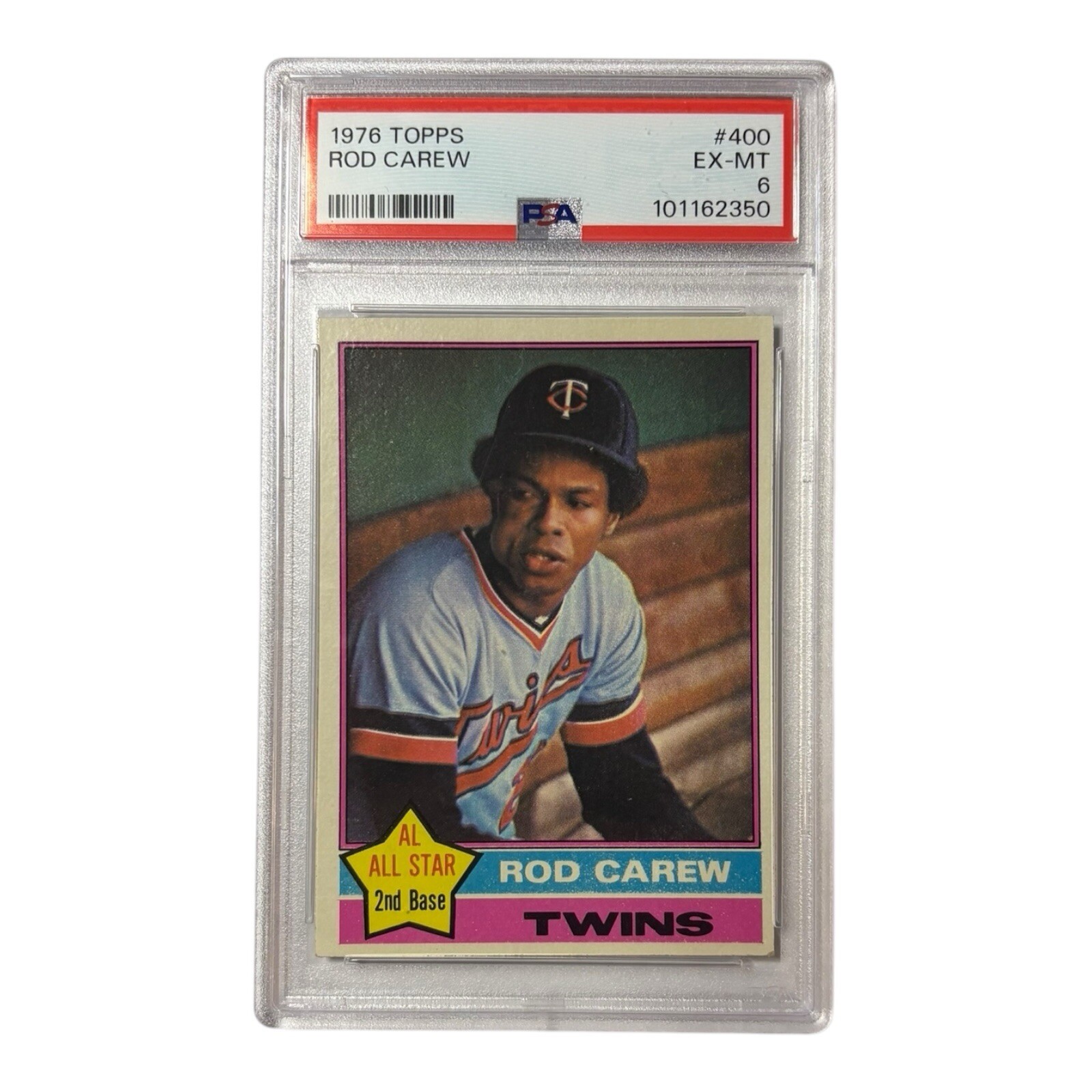 PSA 1976 Topps Baseball #400 ROD CAREW Minnesota Twins PSA 6 EX-MT