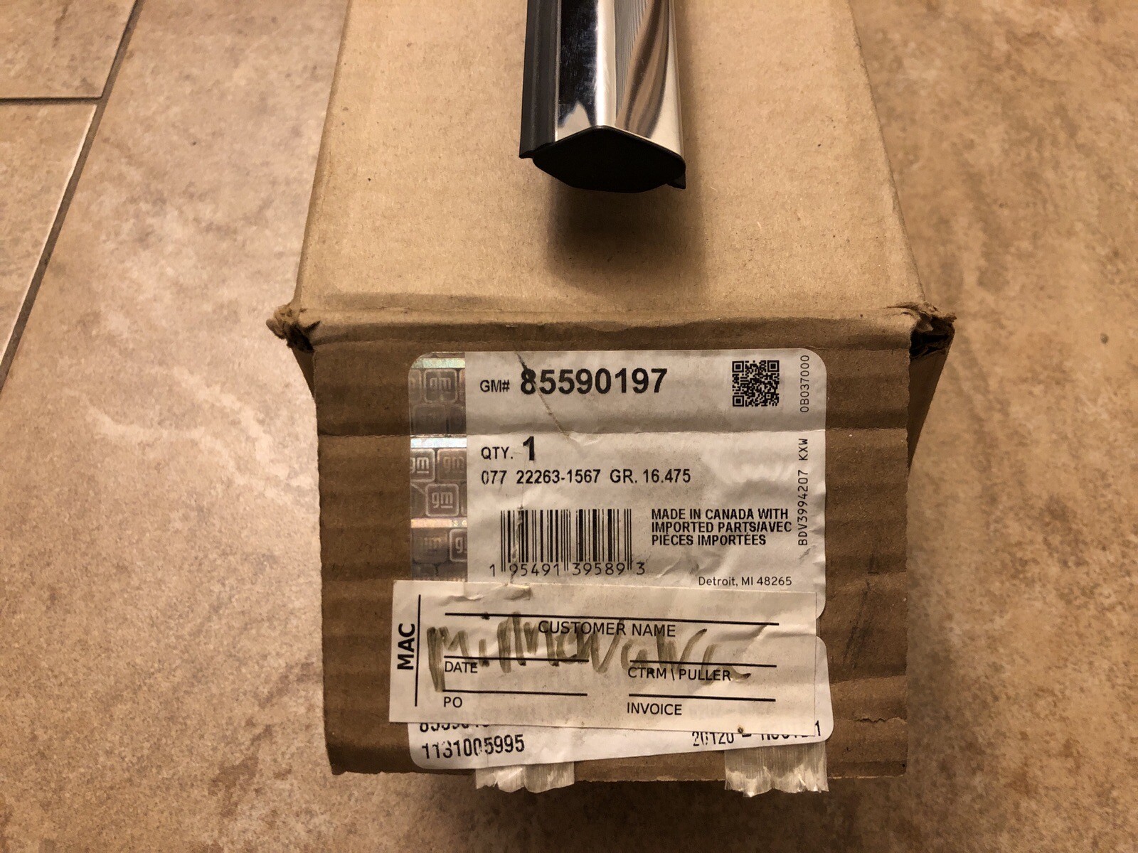 2021-2023 GM Rear Right Door Belt Molding 85590197 Genuine OEM | eBay
