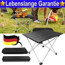 Klapptisch Aluminium Platte Camping Tisch Beistelltisch hoch klein faltbar AAA