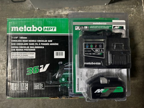 Metabo HPT MultiVolt 36V Brushless Lithium-Ion 7-1/4 In. Cordless Rear Handle Circular Saw  Tool Only