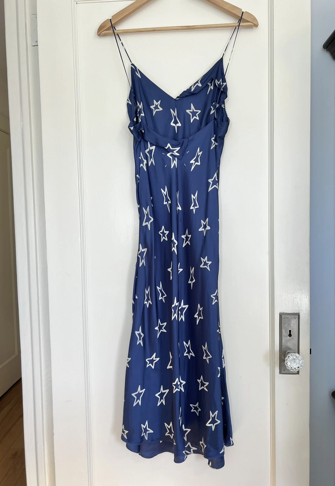 MAISON MARGIELA Abito slip Maison Martin Margiela S S 2007 etichetta bianca passerella stampa stelle IT 44