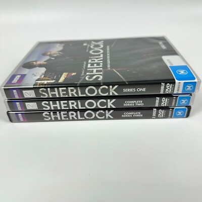 Sherlock : Series 1, 2 & 3 (DVD 2013 ) Martin Freeman Benedict Cumberbatch Reg 4