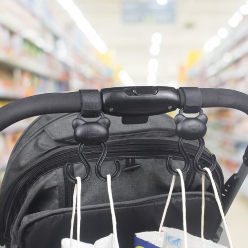 Baby Strollers Hook Multipurpose Adjustable Bag Toy Hanger Organiser Accessories - Zdjęcie 3 z 8
