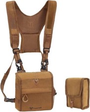 Bino Chest Binocular Harness System Combo Bag Rangefinder Pouch Hunting Case NEW