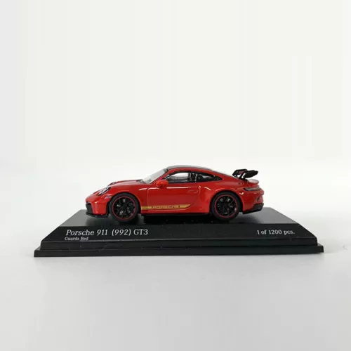 MINICHAMPS 1:64 Model Car Porsche 911 GT3 (992) Alloy Vehicle Collection- Red - Picture 3 of 9